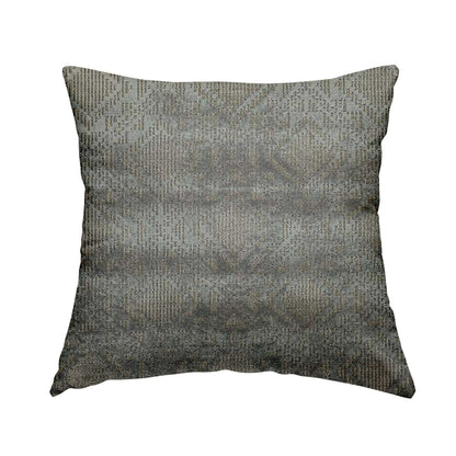 Sorata Velvet Textured Heavyweight Pattern Silver Grey Colour Velvet Upholstery Furnishing Fabric - Handmade Cushions