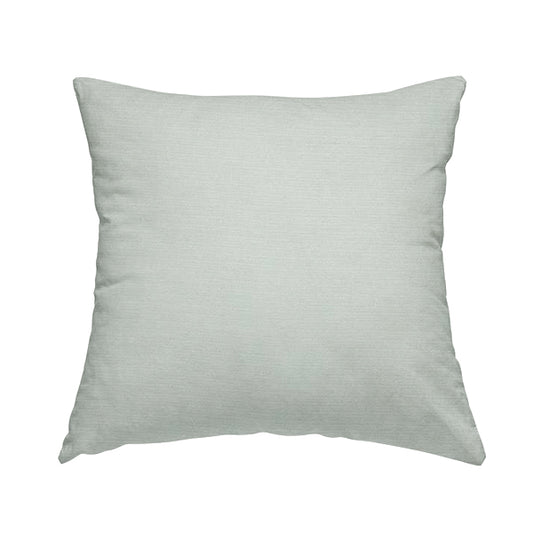 Sorento Luxurious Soft Low Pile Chenille Fabric White Colour Upholstery Fabrics - Handmade Cushions