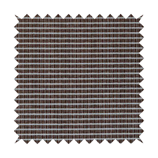 Cleveland Thick Durable Woven Hopsack Type Soft Upholstery Fabric In Brown Colour