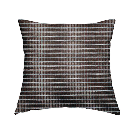 Cleveland Thick Durable Woven Hopsack Type Soft Upholstery Fabric In Brown Colour - Handmade Cushions