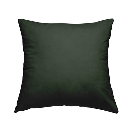 Sussex Army Green Colour Soft Pile Velvet Upholstery Fabric - Handmade Cushions