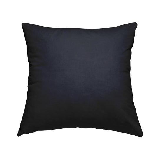 Sussex Midnight Blue Colour Soft Pile Velvet Upholstery Fabric - Handmade Cushions