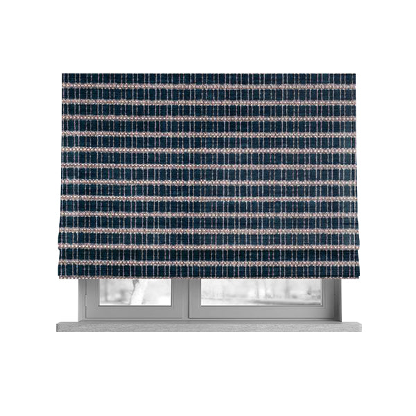 Cleveland Thick Durable Woven Hopsack Type Soft Upholstery Fabric In Teal Blue - Roman Blinds