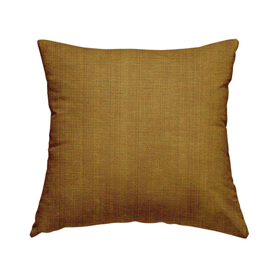 Tanga Superbly Soft Textured Plain Chenille Material Yellow Colour Furnishing Upholstery Fabrics - Handmade Cushions