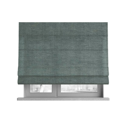 Tanga Superbly Soft Textured Plain Chenille Material Silver Colour Furnishing Upholstery Fabrics - Roman Blinds