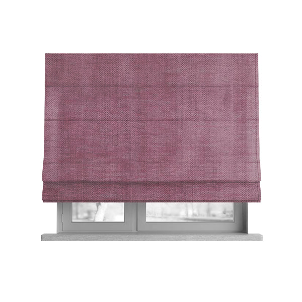 Tanga Superbly Soft Textured Plain Chenille Material Soft Pink Colour Furnishing Upholstery Fabrics - Roman Blinds