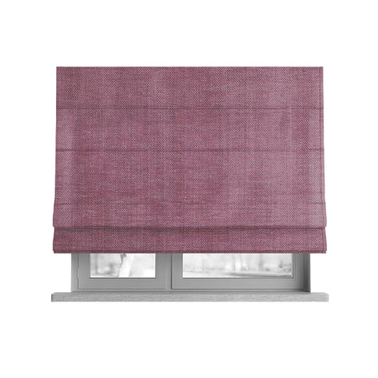 Tanga Superbly Soft Textured Plain Chenille Material Soft Pink Colour Furnishing Upholstery Fabrics - Roman Blinds