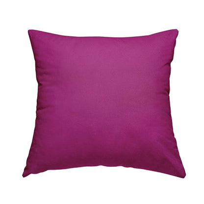 Tanisha Bright Pink Colour Soft Velvet Upholstery Fabric In Embossed Self Pattern Design - Handmade Cushions