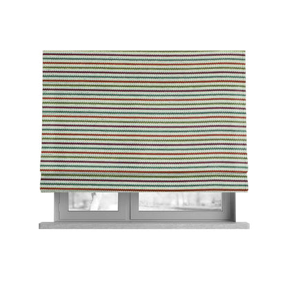 Turin Woven Chenille Textured Like Corduroy Upholstery Fabric In Multi Colour - Roman Blinds