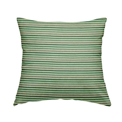 Turin Woven Chenille Textured Like Corduroy Upholstery Fabric In Green Colour - Handmade Cushions