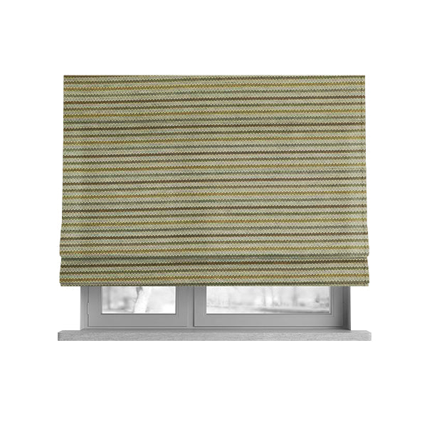 Turin Woven Chenille Textured Like Corduroy Upholstery Fabric In Yellow Colour - Roman Blinds