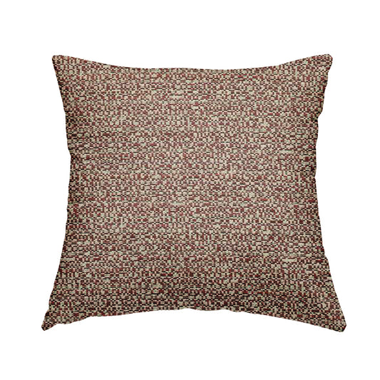 Comfy Chenille Textured Buzz Semi Plain Pattern Upholstery Fabric In Pink - Handmade Cushions
