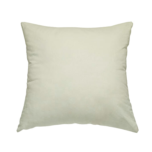 Venice Velvet Fabrics In White Colour Furnishing Upholstery Velvet Fabric - Handmade Cushions