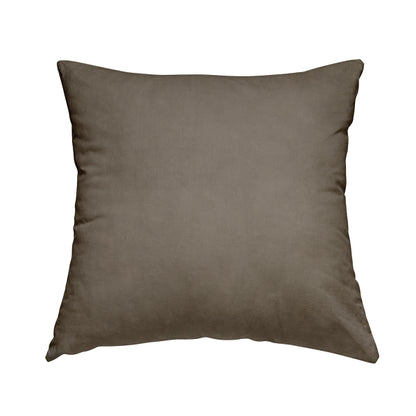 Venice Velvet Fabrics In Mink Brown Colour Furnishing Upholstery Velvet Fabric - Handmade Cushions