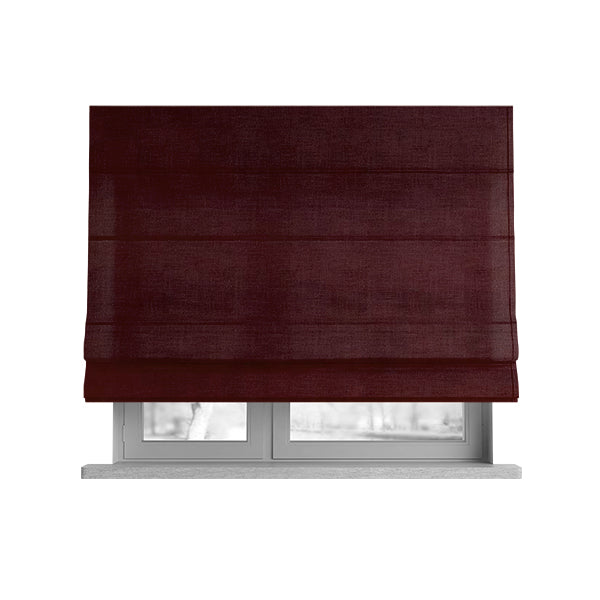 Venice Velvet Fabrics In Burgundy Colour Furnishing Upholstery Velvet Fabric - Roman Blinds