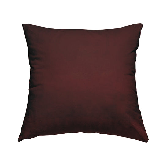 Venice Velvet Fabrics In Burgundy Colour Furnishing Upholstery Velvet Fabric - Handmade Cushions