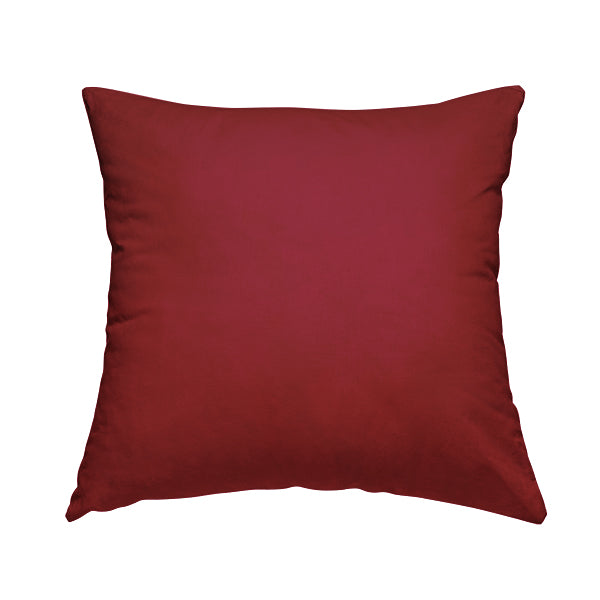Venice Velvet Fabrics In Red Colour Furnishing Upholstery Velvet Fabric - Handmade Cushions