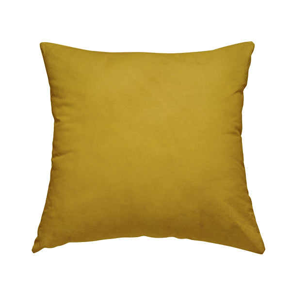 Venice Velvet Fabrics In Lemon Colour Furnishing Upholstery Velvet Fabric - Handmade Cushions