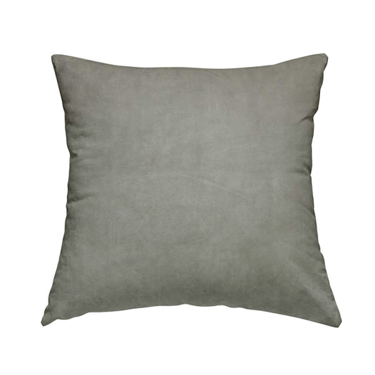 Venice Velvet Fabrics In Silver Colour Furnishing Upholstery Velvet Fabric - Handmade Cushions