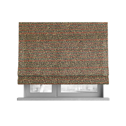 Comfy Chenille Textured Buzz Semi Plain Pattern Upholstery Fabric In Brown - Roman Blinds