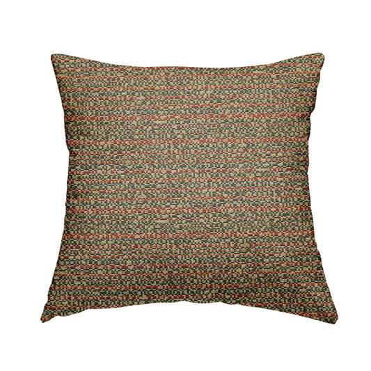 Comfy Chenille Textured Buzz Semi Plain Pattern Upholstery Fabric In Brown - Handmade Cushions