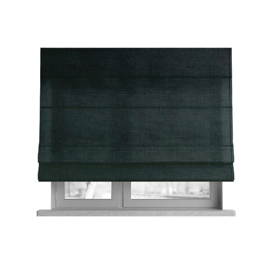 Venice Velvet Fabrics In Dark Green Colour Furnishing Upholstery Velvet Fabric - Roman Blinds