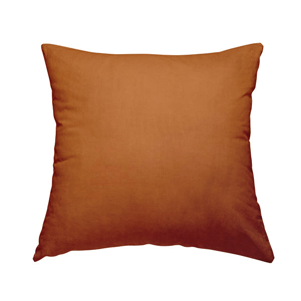 Venice Velvet Fabrics In Orange Colour Furnishing Upholstery Velvet Fabric - Handmade Cushions