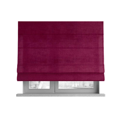 Venice Velvet Fabrics In Lipstick Pink Colour Furnishing Upholstery Velvet Fabric - Roman Blinds