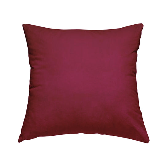 Venice Velvet Fabrics In Lipstick Pink Colour Furnishing Upholstery Velvet Fabric - Handmade Cushions