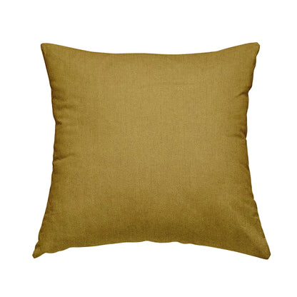 Aldwych Herringbone Soft Wool Textured Chenille Material Yellow Furnishing Fabric - Handmade Cushions