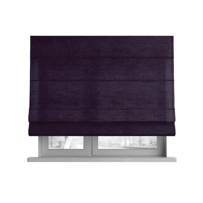 Yolando Textured Fabric Purple Colour Upholstery Furnishing Fabric - Roman Blinds