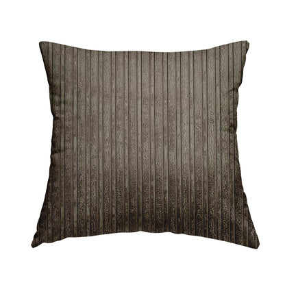 York High Low Corduroy Fabric In Coffee Mocha Colour - Handmade Cushions