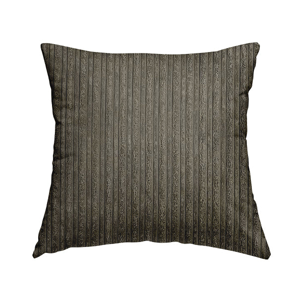 York High Low Corduroy Fabric In Slate Grey Colour - Handmade Cushions