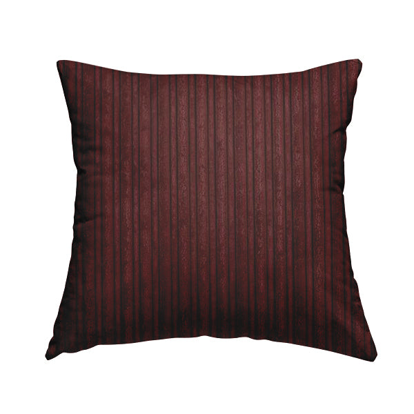 York High Low Corduroy Fabric In Terracotta Wine Colour - Handmade Cushions