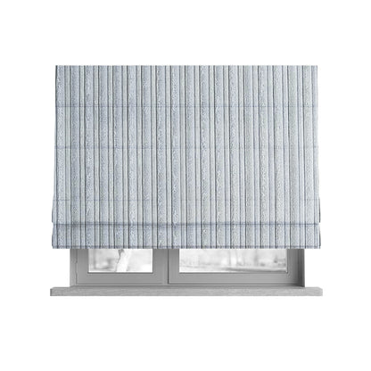 York High Low Corduroy Fabric In Silver Colour - Roman Blinds