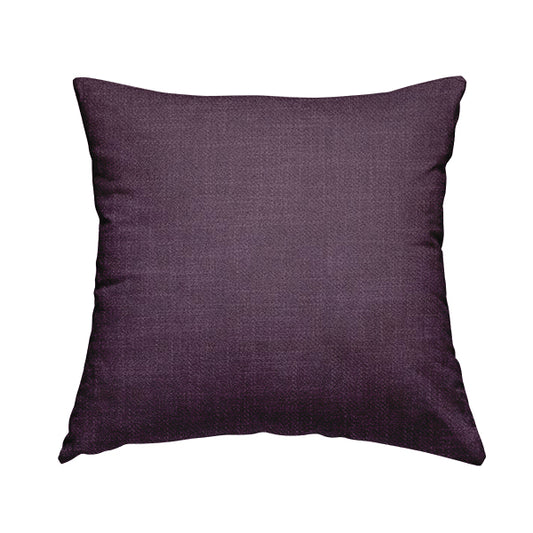 Cruise Ribbed Weave Textured Chenille Material In Purple Upholstery Curtain Fabric - Handmade Cushions