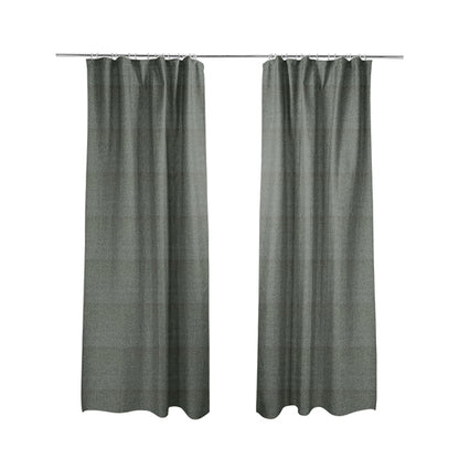 Cruise Ribbed Weave Textured Chenille Material In Grey Upholstery Curtain Fabric - Made To Measure Curtains
