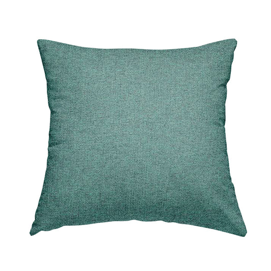 Bainbridge Woven Plain Fabric Blue Teal Colour Upholstery Fabric CTR-14 - Handmade Cushions