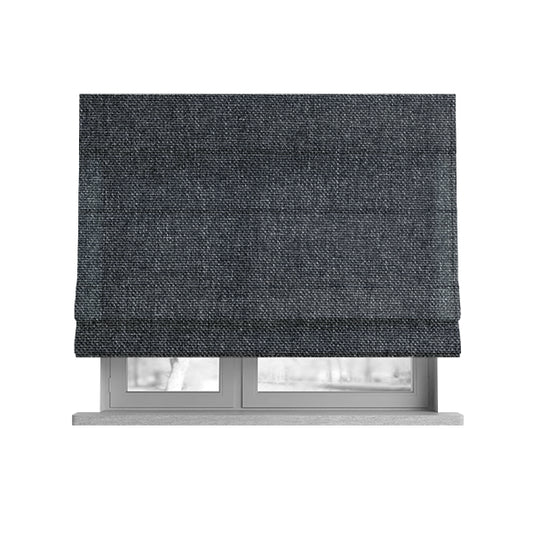Astro Textured Basket Weave Plain Grey Colour Upholstery Fabric CTR-34 - Roman Blinds