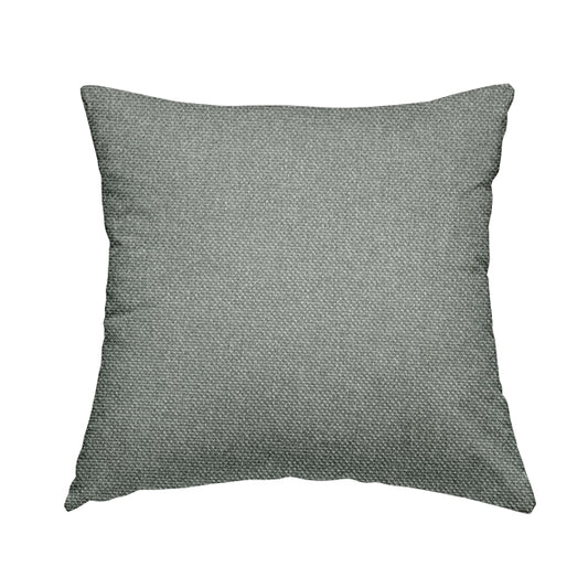 Astro Textured Basket Weave Plain Grey Silver Colour Upholstery Fabric CTR-37 - Handmade Cushions