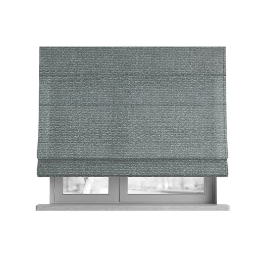 Astro Textured Hopsack Plain Grey Silver Colour Upholstery Fabric CTR-38 - Roman Blinds