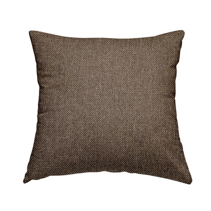 Astro Textured Basket Weave Plain Brown Bronze Colour Upholstery Fabric CTR-40 - Handmade Cushions