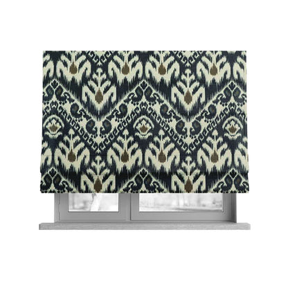 Freedom Printed Velvet Fabric Collection Designer Pattern Upholstery Fabric CTR-53 - Roman Blinds