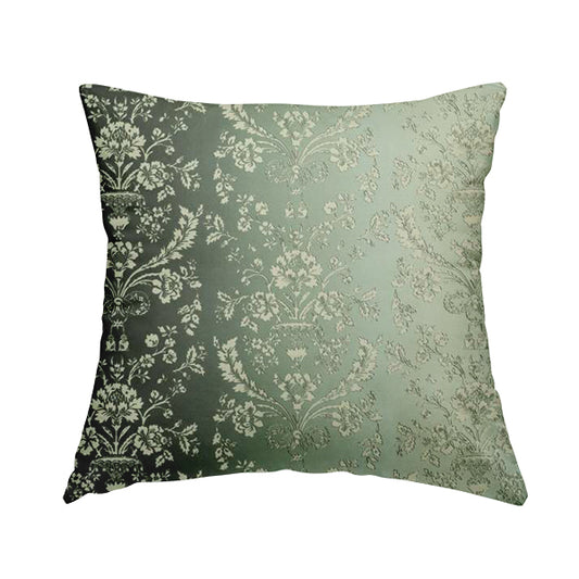 Freedom Printed Velvet Fabric Collection Damask Pattern Grey Colour Upholstery Fabric CTR-67 - Handmade Cushions