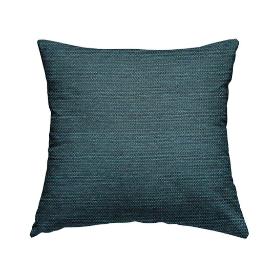 Metropolitan Collection Plain Chenille Smooth Textured Teal Blue Colour Upholstery Fabric CTR-103 - Handmade Cushions