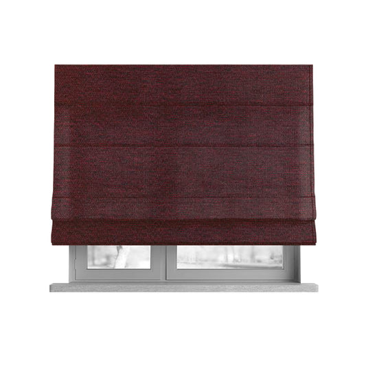 Metropolitan Collection Plain Chenille Smooth Textured Red Burgundy Colour Upholstery Fabric CTR-105 - Roman Blinds