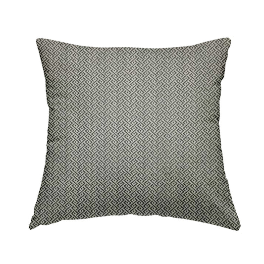 Elemental Collection Small Pattern Soft Wool Textured Grey White Colour Upholstery Fabric CTR-120 - Handmade Cushions