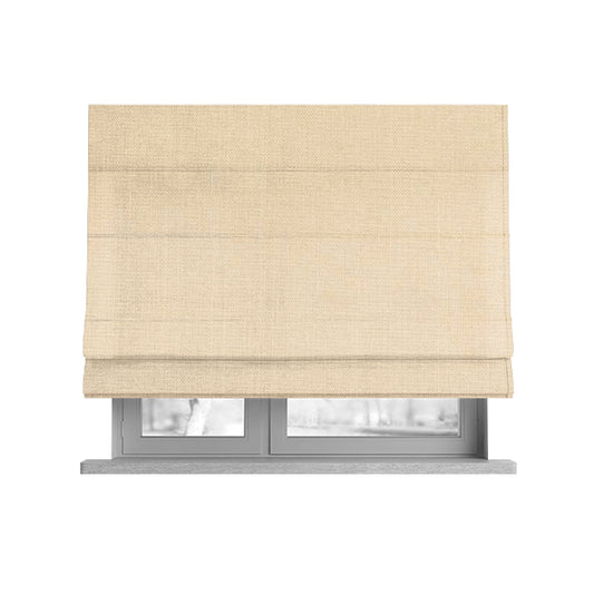 Coco Soft Weave Collection Flat Basket Weave Quality Fabric In Beige Colour Upholstery Fabric CTR-276 - Roman Blinds