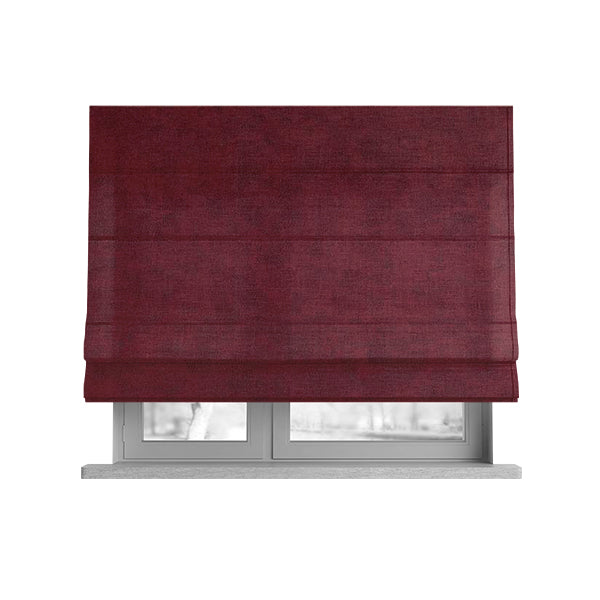 Elkhart Collection Soft Thick Durable Faux Suede Fabric In Red Colour Upholstery Fabric CTR-293 - Roman Blinds