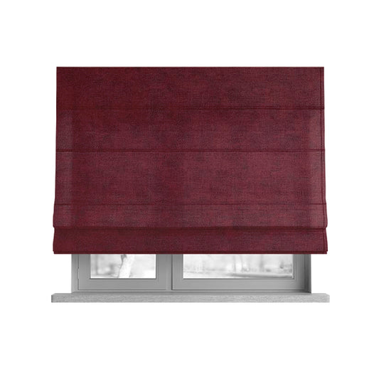 Elkhart Collection Soft Thick Durable Faux Suede Fabric In Red Colour Upholstery Fabric CTR-293 - Roman Blinds